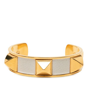 Pre-Loved Hermes Gold Plated Medor Stud Bracelet